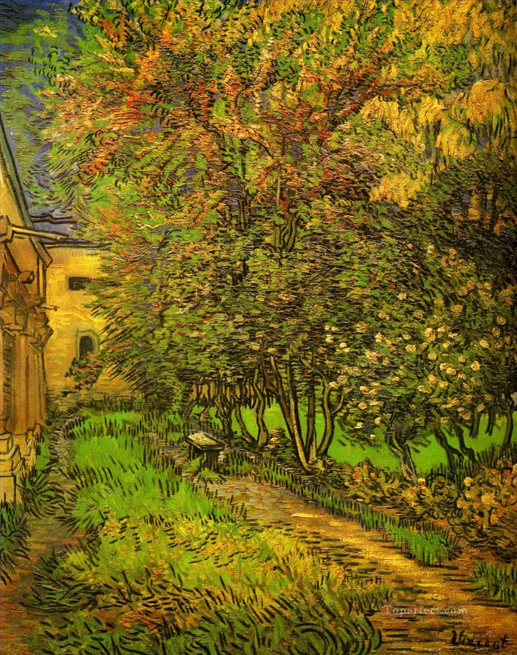 The Garden of Saint Paul Hospital 3 Vincent van Gogh Oil Paintings